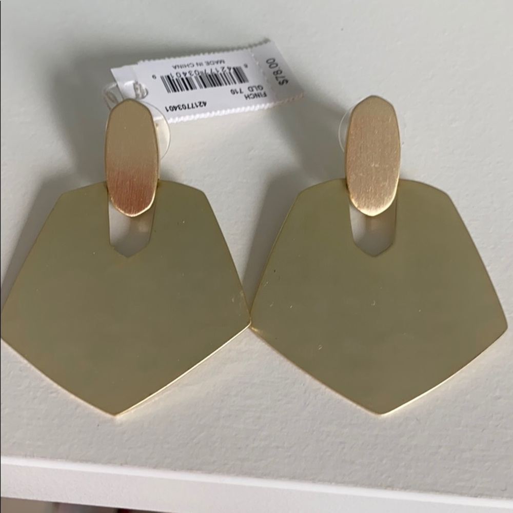 Kendra Scott finch gold earrings